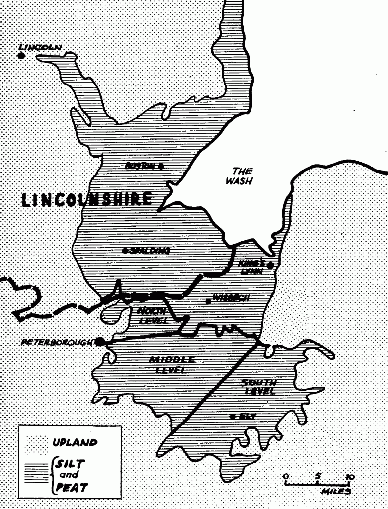 Map of The English Fenlands