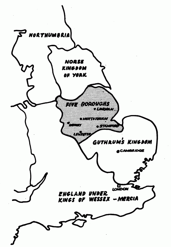 7. Map of The Danelaw