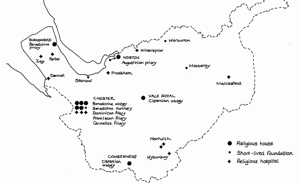 Religious houses in medieval Cheshire