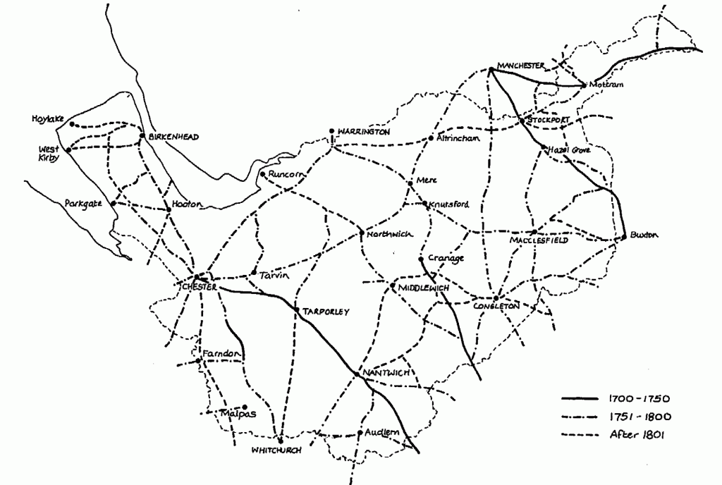 The turnpike roads of Cheshire